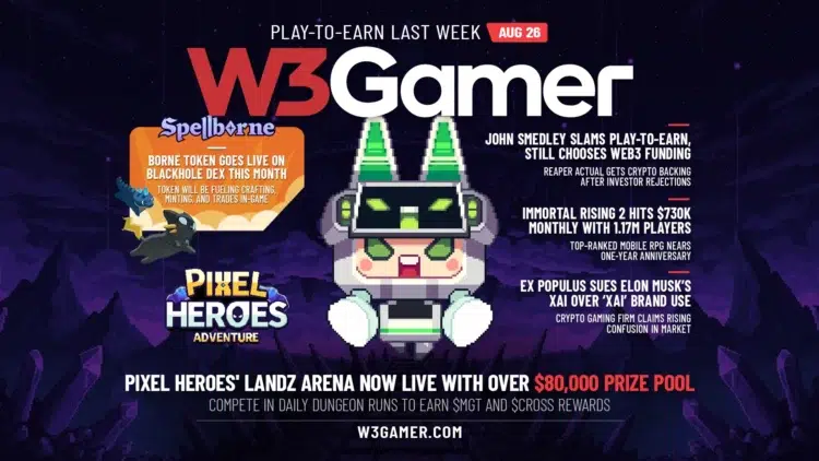 Play-To-Earn Weekly Recap: Pixel Heroes Event, $Borne Token Launch, And Xai Lawsuit