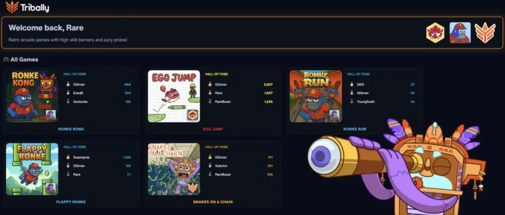 Tribally Games Web3 Gaming Innovation In Play-To-Earn Arcade Style.